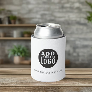 Business Logo Promotional Custom Text Double Sided Can Cooler