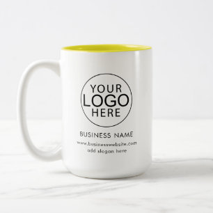 Business Logo Promotional Custom Two-Tone Coffee Mug