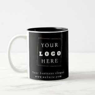 Business Logo Promotional Gold Two-Tone Coffee Mug