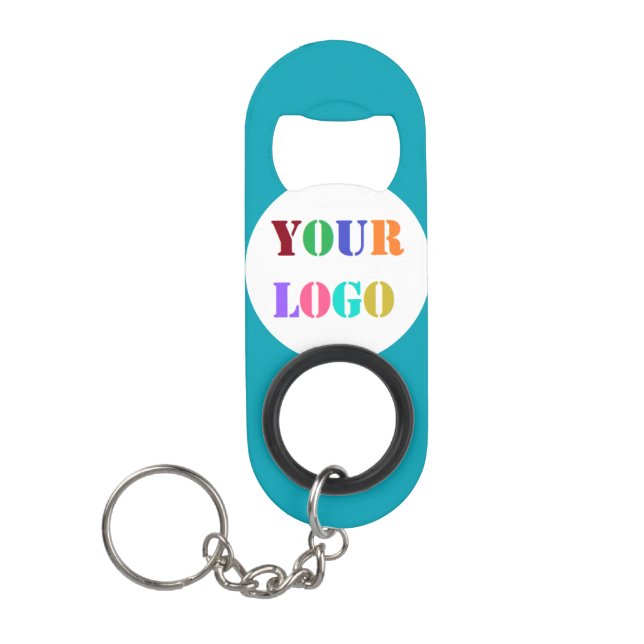 Business Logo Promotional Keychain Bottle Opener (Front)