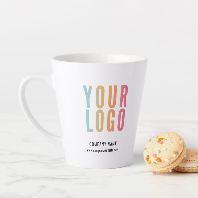Business Logo Promotional Latte Mug (In Situ)