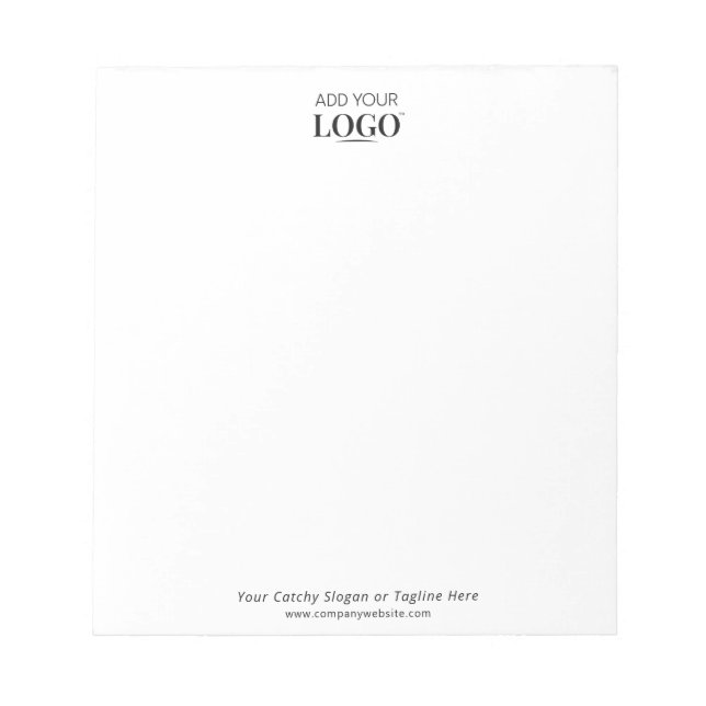 Business Logo Promotional Professional Office Notepad (Front)