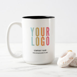 Business Logo Promotional Two-Tone Coffee Mug