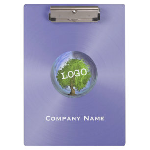 Business Logo Purple Clipboard