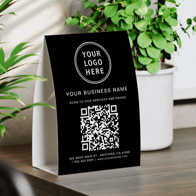 Business Logo QR Code Black (Creator Uploaded)