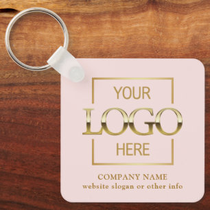 Business Logo & QR Code Branded Promotional Key Ring