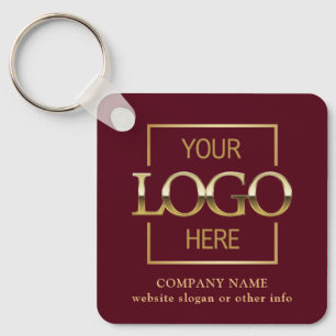 Business Logo & QR Code Branded Promotional Key Ring