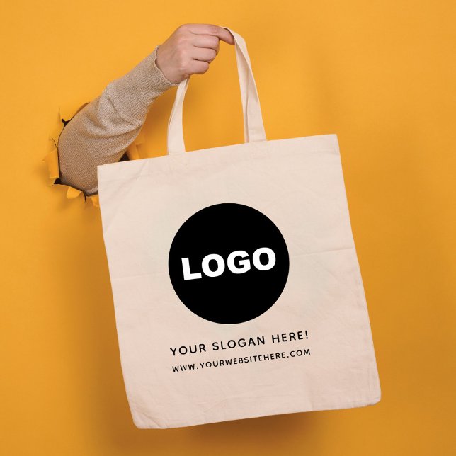 Business Logo QR Code Company Branded Tote Bag (Business Logo QR Code Company Branded Tote Bag)
