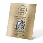 Business Logo QR Code Gold