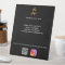 Business logo qr code instagram black custom text