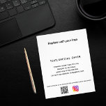 Business logo qr code instagram promotion flyer<br><div class="desc">You can add a background colour to match your brand.  Personalise and add your business logo,  name,  address,  your text,  your own QR code to your instagram account.</div>