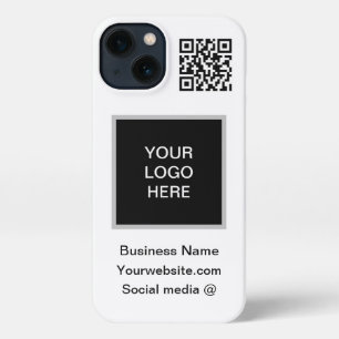 Business Logo QR Code Marketing Company iPhone 13 Case