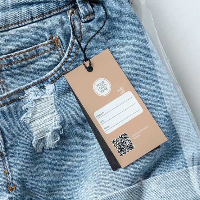  Business Logo QR Code Price Hang Tag (Creator Uploaded)