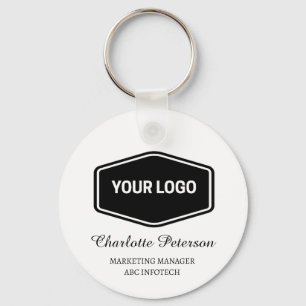  Business Logo & QR Code Promotional Key Ring
