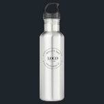 Business Logo QR code website Simple Custom 710 Ml Water Bottle<br><div class="desc">Make a bold statement for your brand with our Professional White Water Bottle featuring your business logo. Elevate your promotional efforts by maximising web traffic and customer engagement through the inclusion of a Custom QR Code generator on the bottle, offering a direct link to your website. Seize this distinctive promotional...</div>