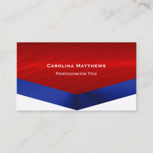 Business Logo Red White Blue Card