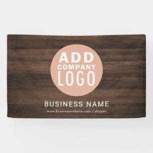 Business Logo Rustic Company Announcement Banner
