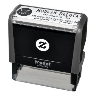 Business Logo Self Inking Address Stamp Add Logo