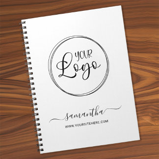 Business Logo Signature Name Notebook