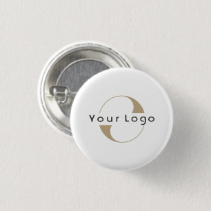 Business logo Simple Clean Minimal Brand Company 3 Cm Round Badge