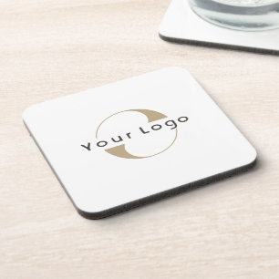 Business logo Simple Clean Minimal Company Coaster
