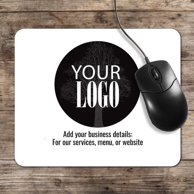 Business Logo Simple Minimalist  Mouse Mat (Add your logo Mouse pad)