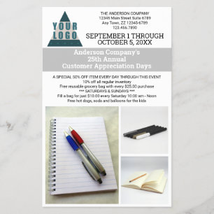 Business Logo Simple Modern 3 Photo Advertising Flyer