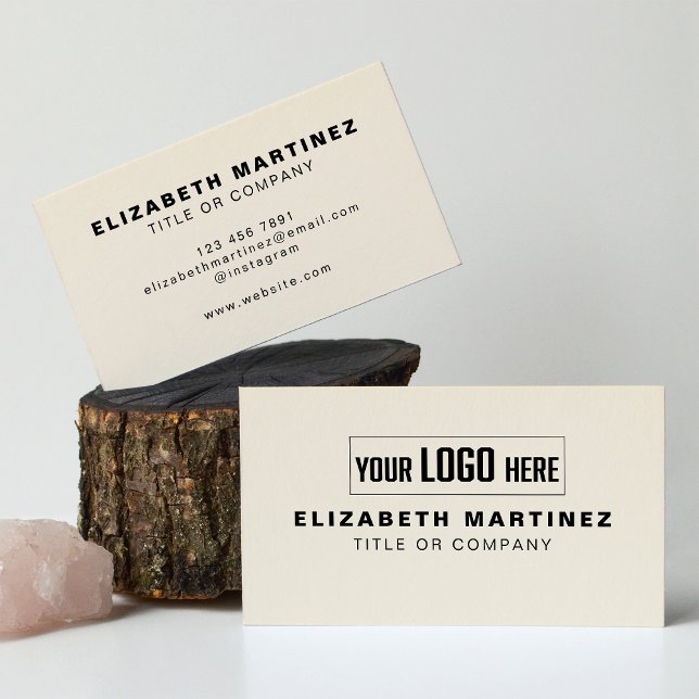 Business Logo Simple Modern Minimal Professional Card (Creator Uploaded)