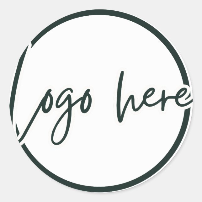 Business Logo Simple Stickers (Front)