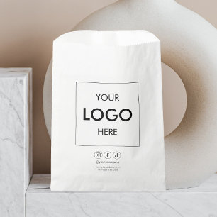 Business Logo Social Media Minimal Favour Bags