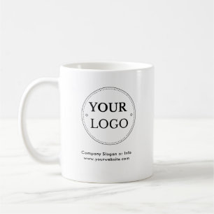 Business Logo Stylish Modern Professional Coffee Mug