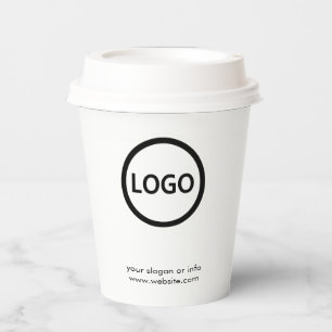 Business Logo Stylish Modern Professional coffee Paper Cups