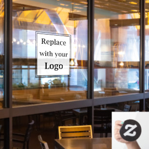 Business Logo Template Window Cling Sign