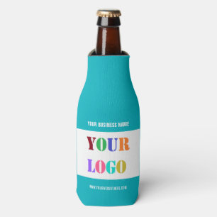 Business Logo Text Branded Bottle Cooler Example