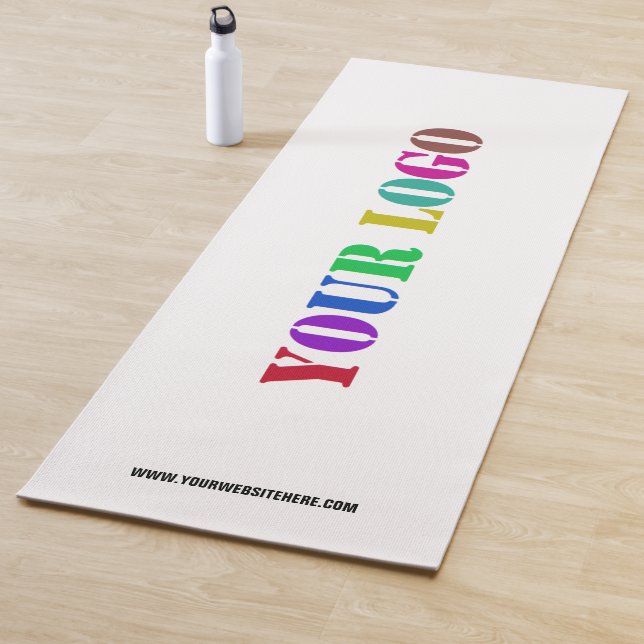Business Logo Text Personalised Yoga Mat Example (In Situ)