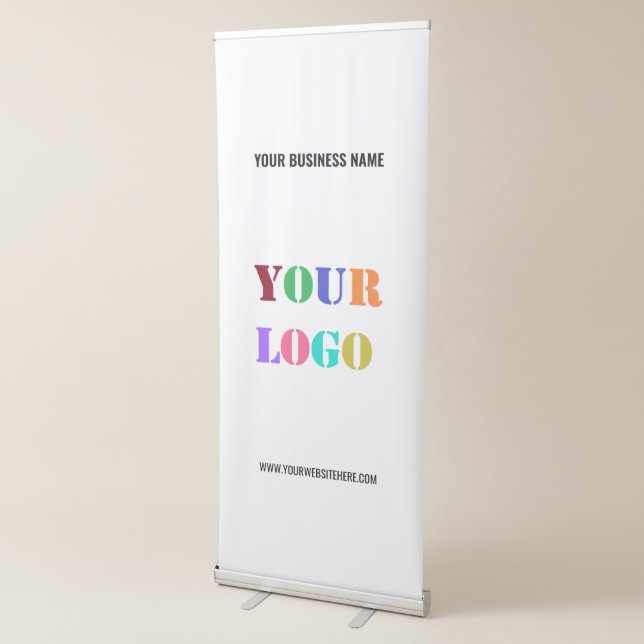 Business Logo Text Promotional Retractable Banner (3/4)