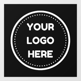 Business Logo Upload Company Logo Custom Black Window Cling