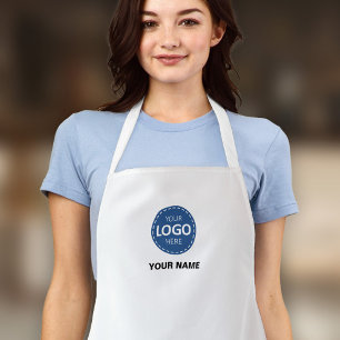 Business Logo Upload Template - Create Your Own Apron