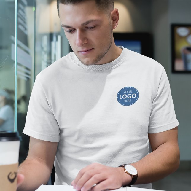 Business Logo Upload Template - Front & Back Logo T-Shirt (Creator Uploaded)