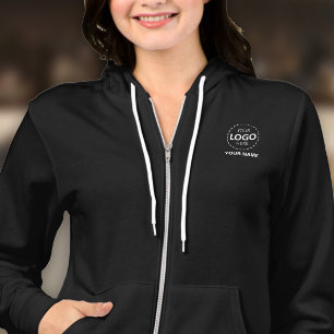 Business Logo Upload Template - Staff Name Hoodie