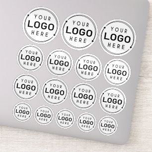Business Logo Variety Sizes 16 Stickers