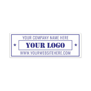Business Logo Website Name Professional Stamp