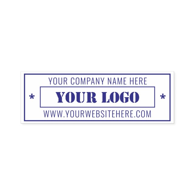 Business Logo Website Name Professional Stamp (Design)