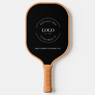 Business logo WEBSITE Simple Carbon Fibre Pickleball Paddle