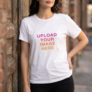 Business Logo White Front Back Tri-Blend Shirt