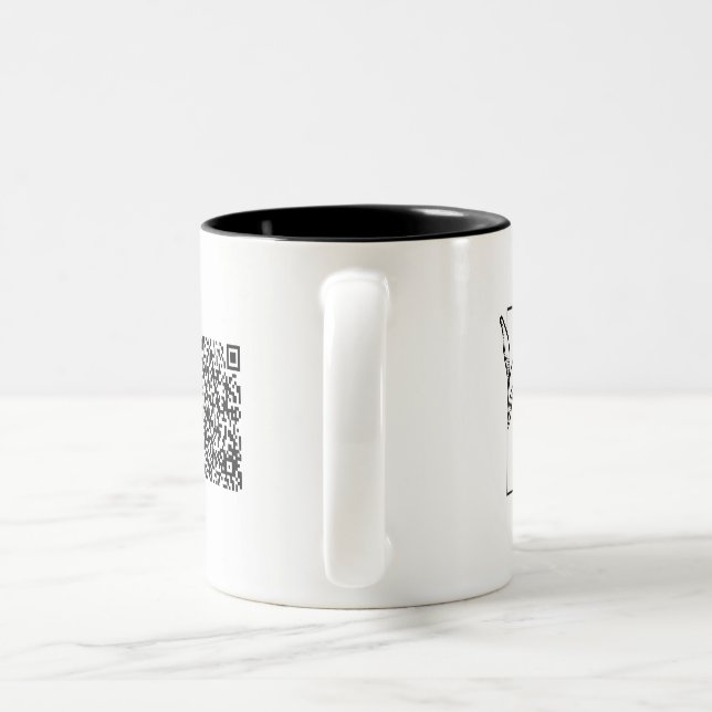 Business Logo with QR code  Mug (Handle)