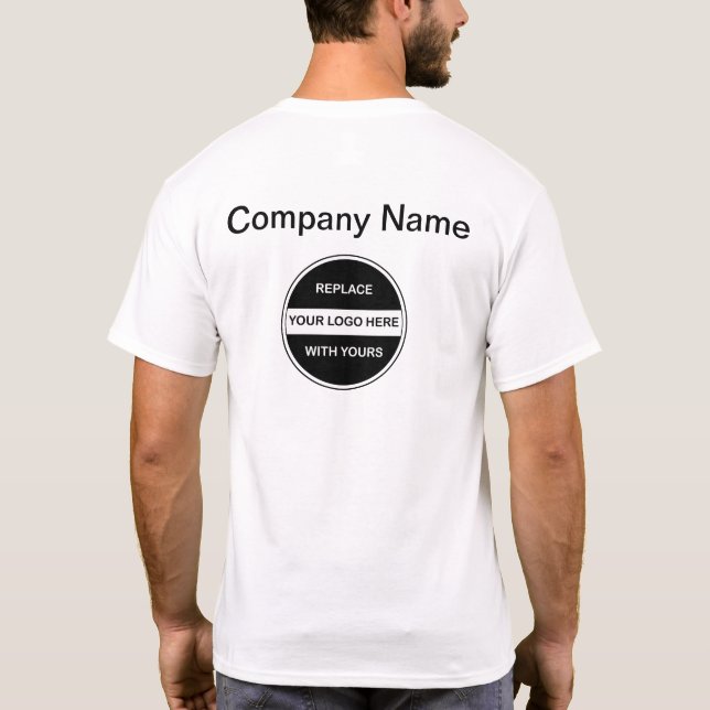 Business Logo Work Tee Shirts (Back)