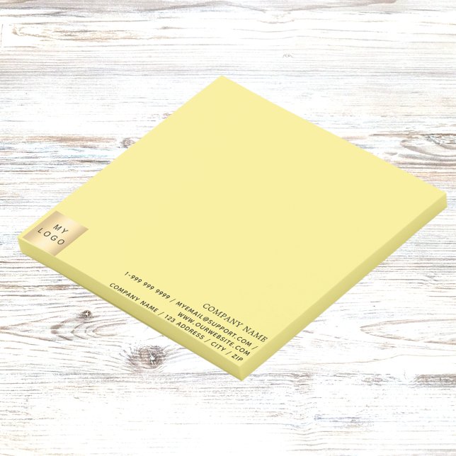 Business logo yellow post-it notes (Creator Uploaded)