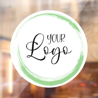 Business Logo - Your Paint Colour Brushstroke Window Cling