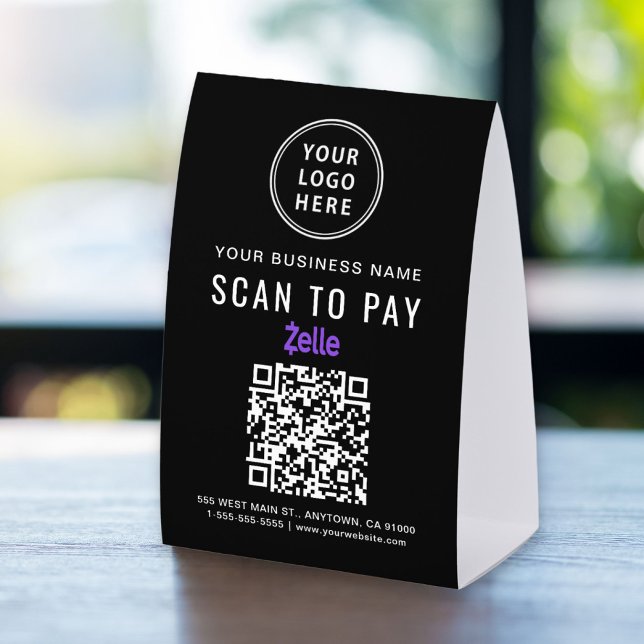 Business Logo Zelle QR Code Scan To Pay (Creator Uploaded)